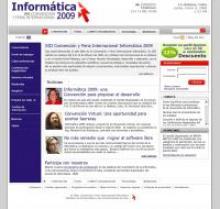 Sitio Web del evento Informática, desarrollado en Cuba